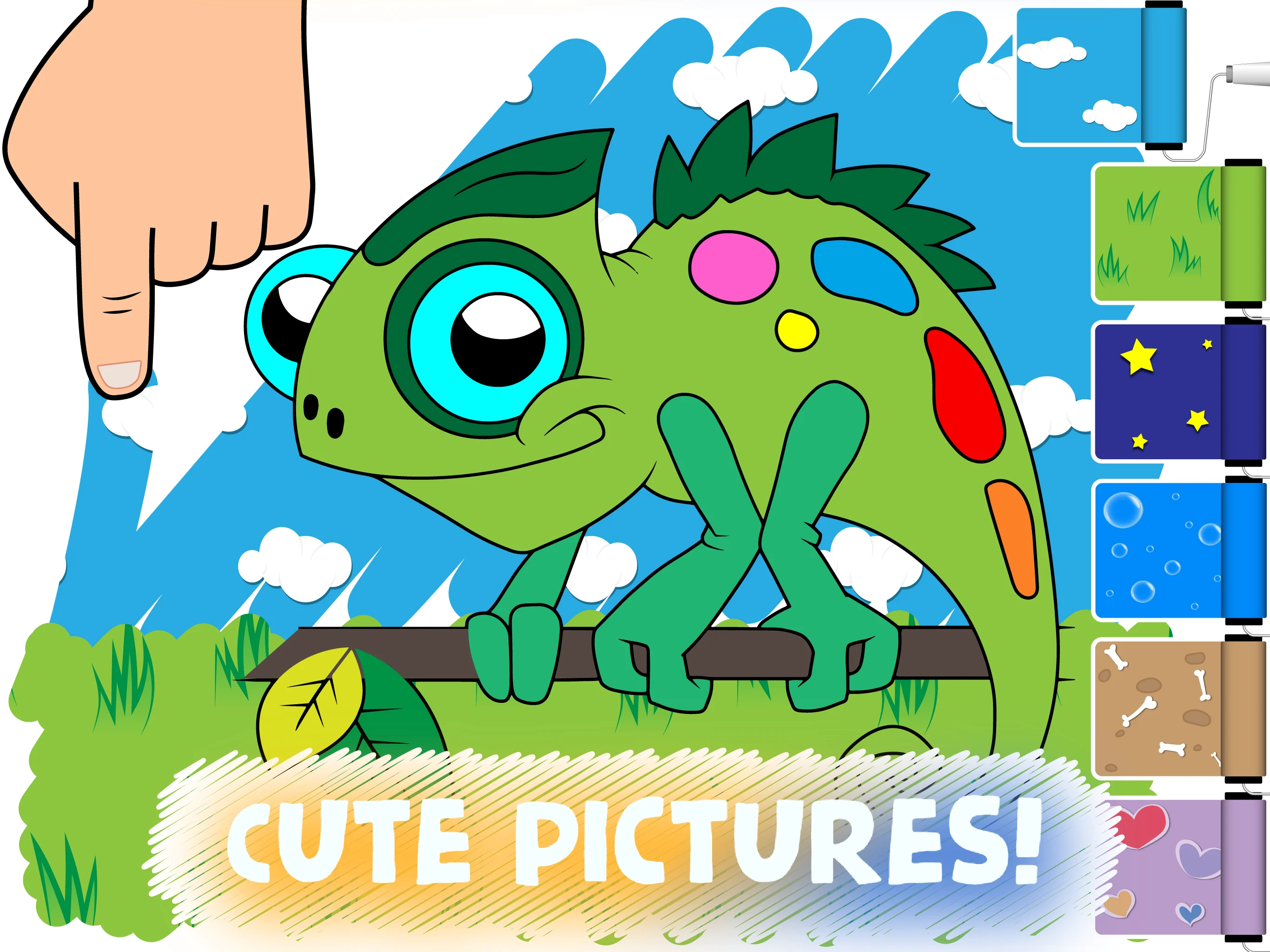 Easy coloring pages for kids screenshot
