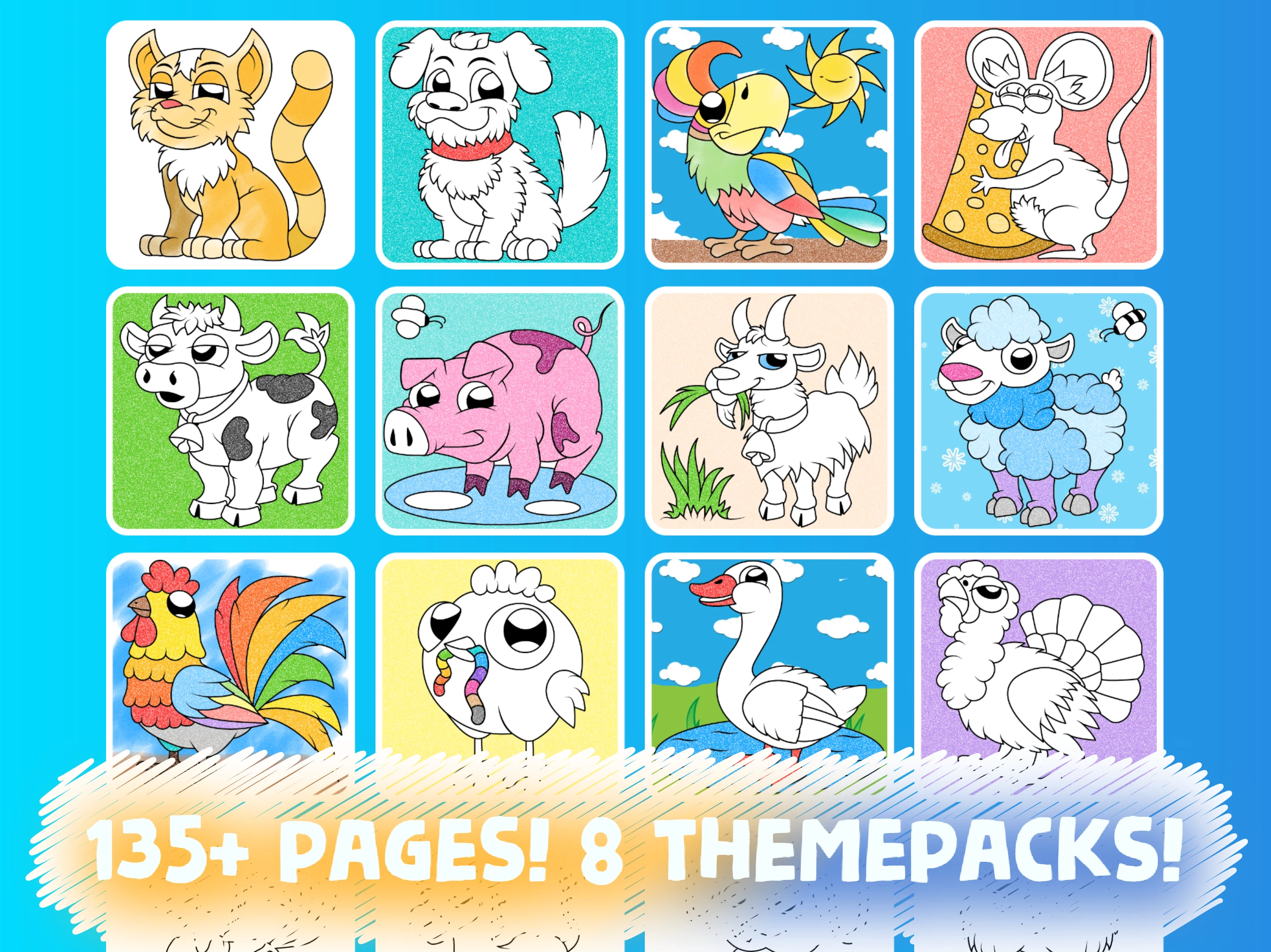 Easy coloring pages for kids screenshot